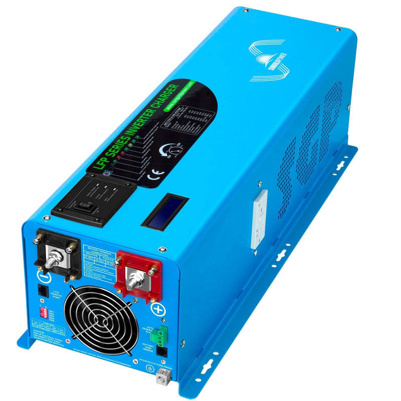 SunGoldPower 4000W DC 12V Split Phase Pure Sine Wave Inverter With Charger LFP4K12V240VSP