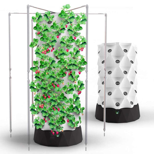 Nutraponics Aeroponics Garden Tower System with LED Lights