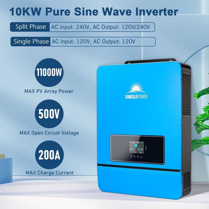 SunGoldPower 10KW 48V Split Phase Solar Inverter SPH10K48SP