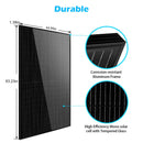 SunGoldPower 370W Mono Black PERC Solar Panel UL61730 SG-370WMB