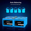 SunGoldPower 4 X 12V 100AH LiFePO4 Deep Cycle Lithium Battery / Bluetooth /Self-heating / IP65 SGP12V100SX4