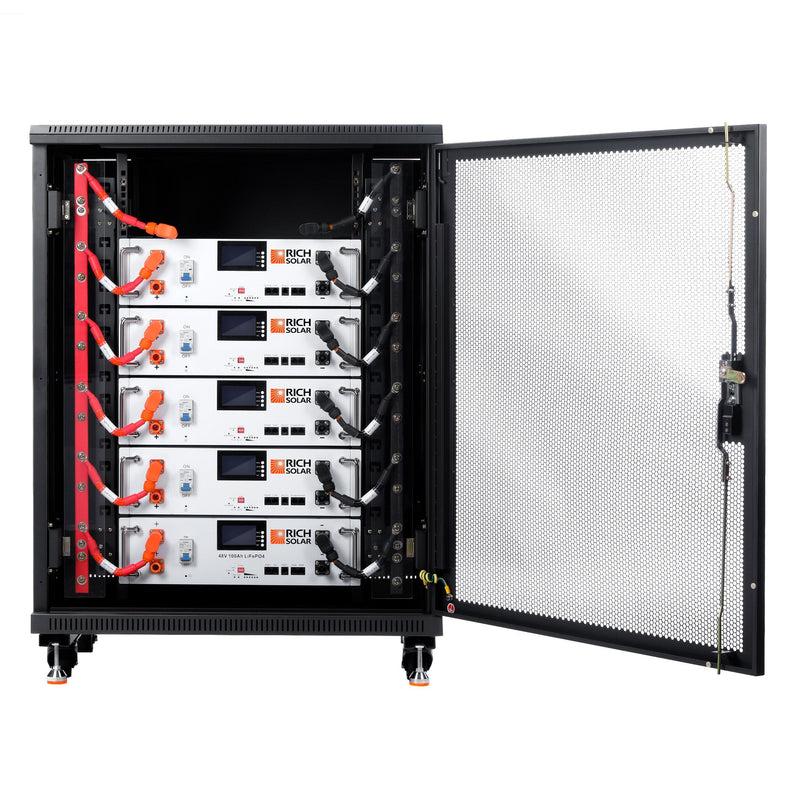 Rich Solar ALPHA 5 | 48V 100Ah LiFePO4 Battery | Premium 48V Server Rack Lithium Battery for Residential, Commercial, Off-Grid | 7,000 Lifetime Cycles | Pre-Order Only