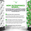 Nutraponics Indoor Hydroponic Growing System – Tower Garden with LED Grow Lights – 80 Pots