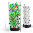 Nutraponics Indoor Hydroponic Growing System – Tower Garden with LED Grow Lights – 80 Pots