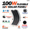 Rich Solar MEGA 100 FLEX | 100 Watt Flexible Solar Panel | Lightweight 12V Flexible Solar Panel for Vans, Boats, Trailers | High Efficiency