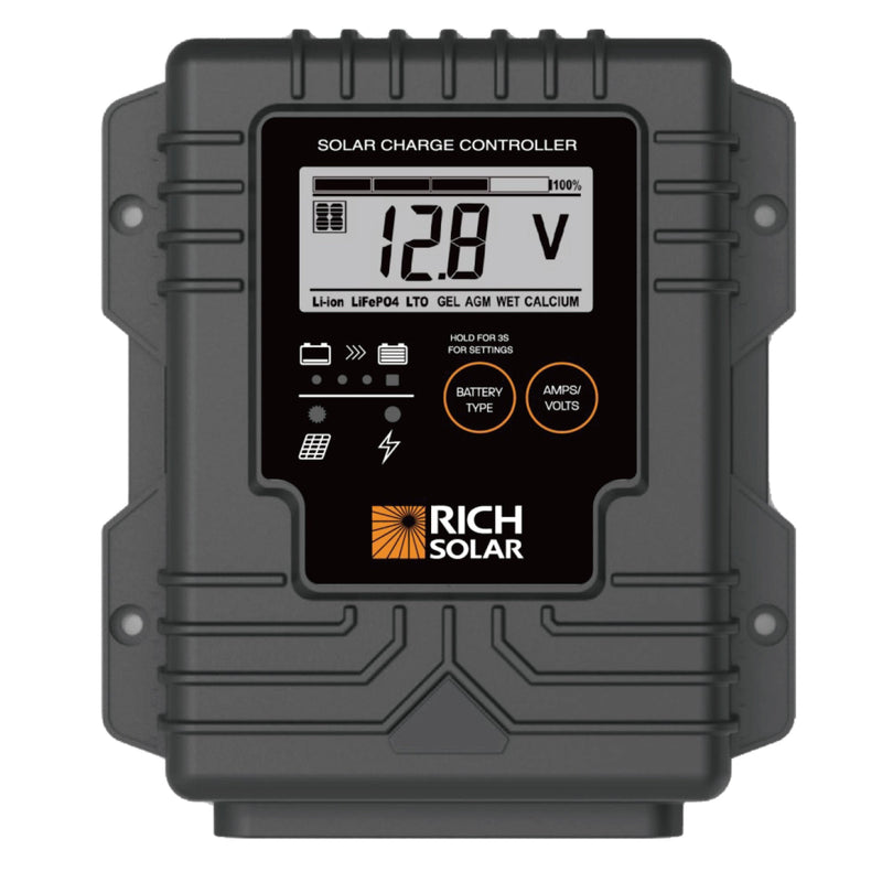 Rich Solar BRAVO Waterproof 10 | 10 Amp Waterproof PWM Solar Charge Controller | Waterproof 10A 12V PWM Solar Controller for RVs, Trailers, Campers, Vans, Boats, Off-Grid |