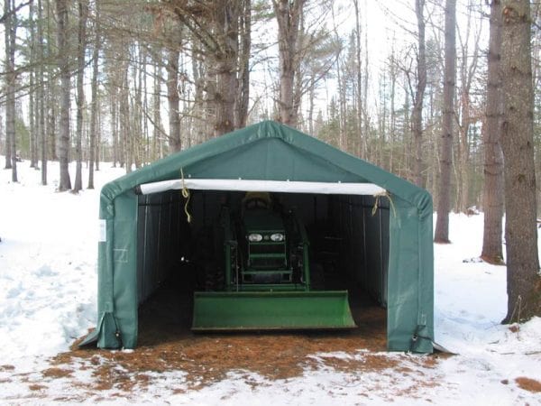 Rhino Shelters Instant Garage 12’W x 20’L x 8’H – (House Style) GA122008H