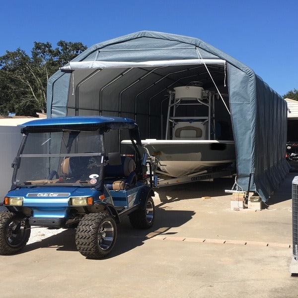 Rhino Shelters Instant Garage 12’W x 24’L x 10’H (Barn Style) PB122410B