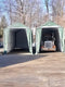 Rhino Shelters Instant Garage 14’W x 42’L x 17’H – (Peak Style) PB1442157H