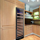 KingsBottle 166 Bottle Large Wine Cooler Refrigerator Drinks Cabinet KBU170WX-SS RHH