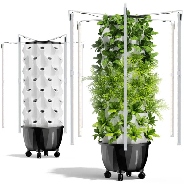 Nutraponics Pro Aeroponics Tower Garden Growing System | 48 Pot Indoor & Outdoor