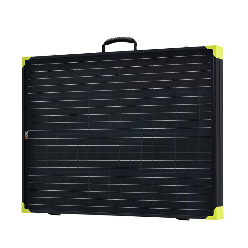 Rich Solar MEGA 200 Portable Briefcase Charging Kit | 200 Watt Portable Solar Panel | Premium 12V Portable Solar Panel for Generators, Vans, Campers | High Efficiency