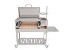 Tagwood BBQ Argentine Santa Maria Wood Fire & Charcoal Gaucho Grill with Top Lid | BBQ01SS