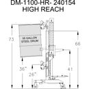 Wesco Industrial Products ERGONOMIC DRUM HANDLER HIGH REACH MODEL - 240154