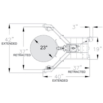 Wesco Industrial Products ERGONOMIC DRUM HANDLER SCALE MODEL - ± 0.50% OF APPLIED LOAD - 240155