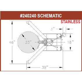 Wesco Industrial Products 304 STAINLESS STEEL DRUM HANDLER - 240240