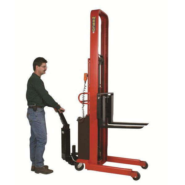 Wesco Industrial Products 3" X 25" FORK / 21" O.D. FIXED BASE POWERED STACKER - 261079