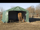 Rhino Shelters Livestock Shelter 12’W x 20’L x 8’H – (Animal Run-In House Style) LV122008H