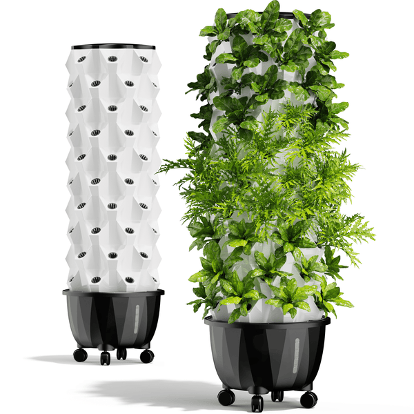 Nutraponics Hydroponic Growing System – Pro Tower Garden for Indoor & Outdoor Use – 48-96 Pots