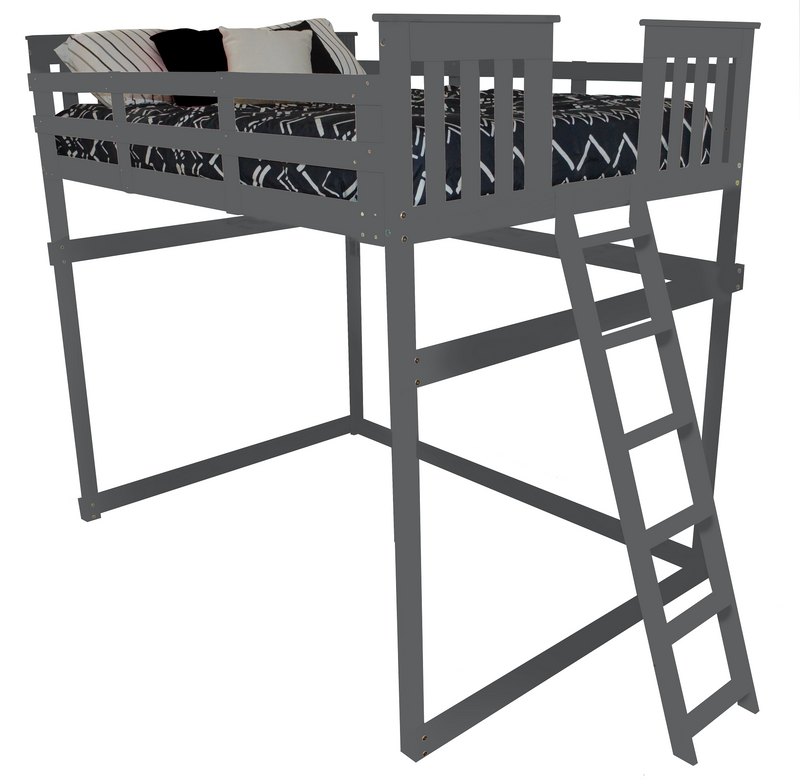 A&L Furniture Co. VersaLoft Full Mission Loft Beds with Ladders AL3330