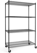 EZTRIM Ez Cure –  4 Tier Wire Rack with Casters 48W x 18D x 72H