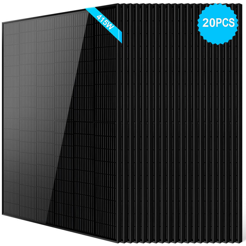 SunGoldPower 415W Mono Black PERC Solar Panel UL61730 SG-415WM