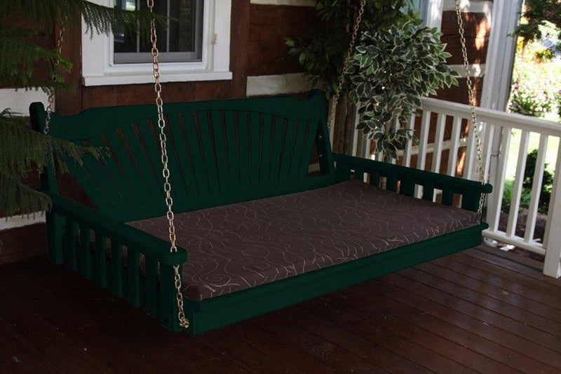 A&L Furniture Co. Amish-Made Pine Fanback Swing Beds AL431