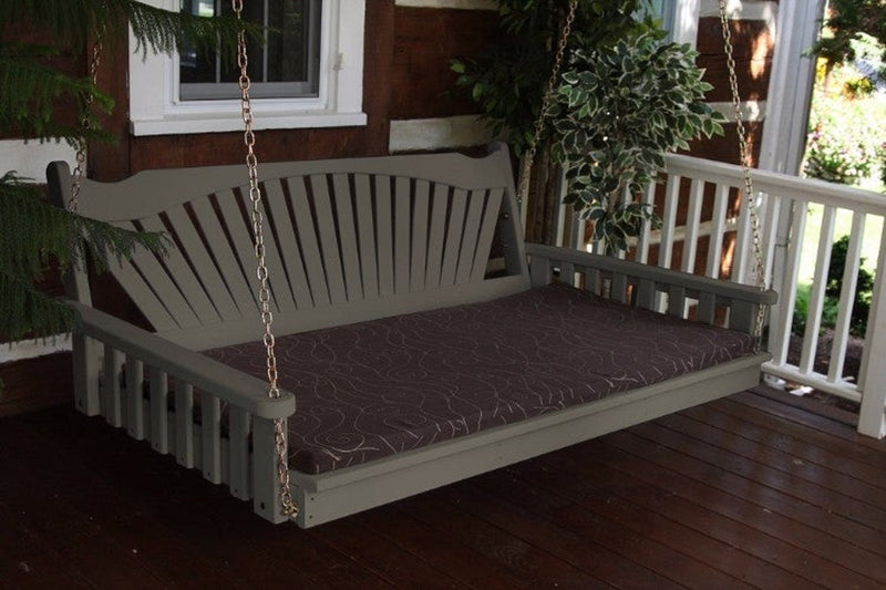 A&L Furniture Co. Amish-Made Pine Fanback Swing Beds AL431