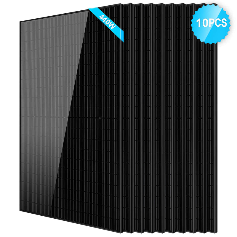 SunGoldPower 440W Mono Black PERC Solar Panel UL61730 SG-440WM