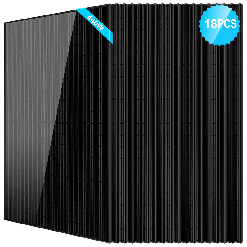 SunGoldPower 440W Mono Black PERC Solar Panel UL61730 SG-440WM