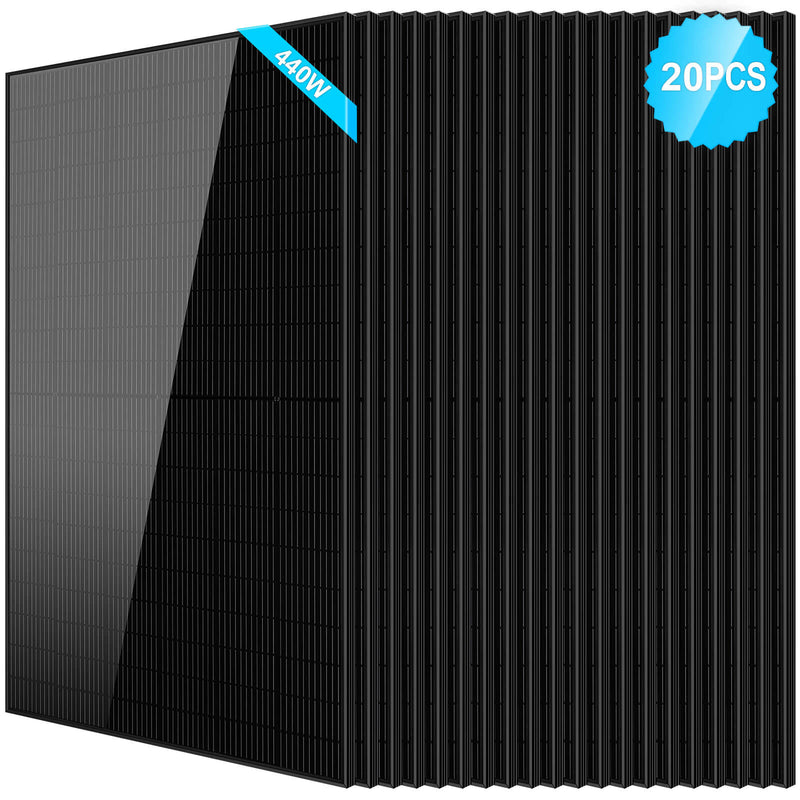 SunGoldPower 440W Mono Black PERC Solar Panel UL61730 SG-440WM