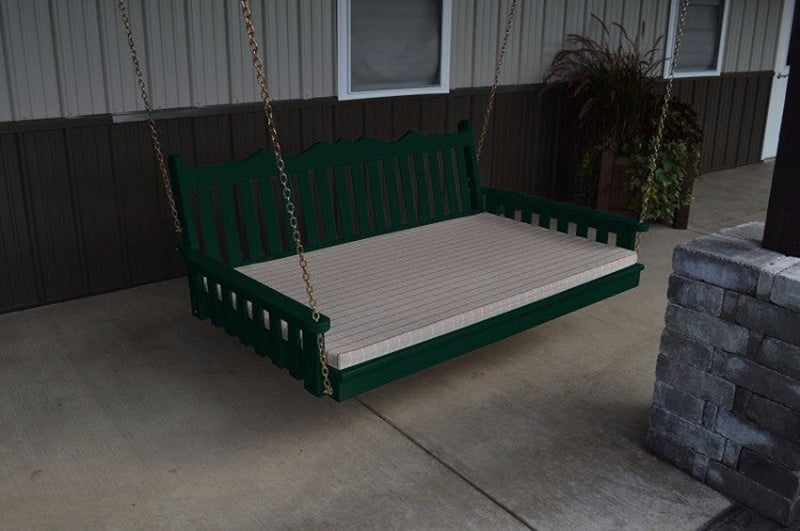 A&L Furniture Co. Amish-Made Pine Royal English Swing Beds AL461