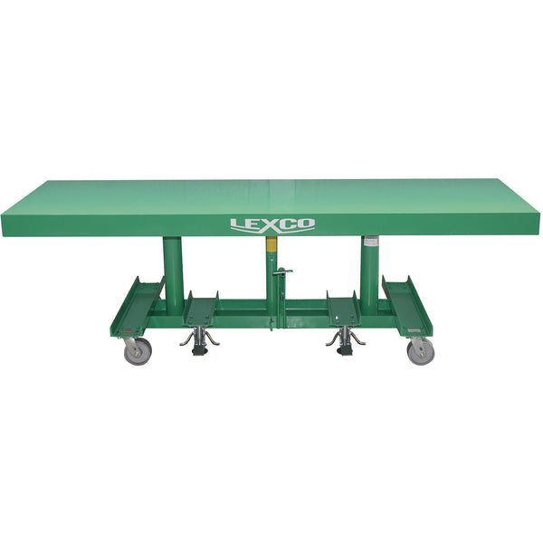 Lexco 2,000 LB. CAPACITY LONG-DECK HYDRAULIC FOOT-OPERATED LIFT TABLE- 492130