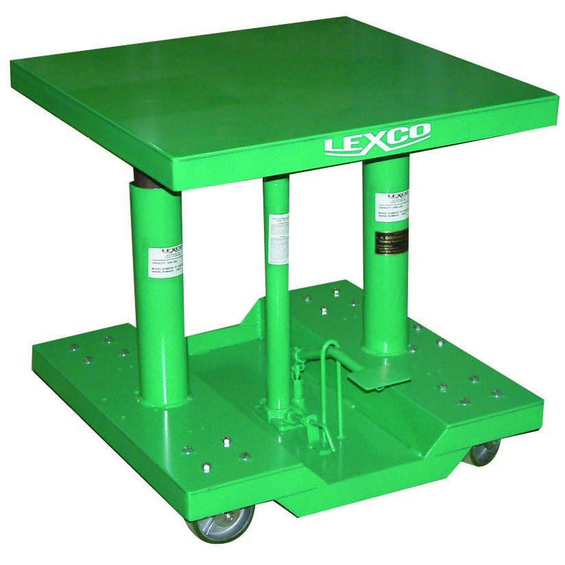 Lexco 2,000 LB.CAPACITY FOOT OPERATED & ELECTRIC HYDRAULIC LIFT TABLE - 492208