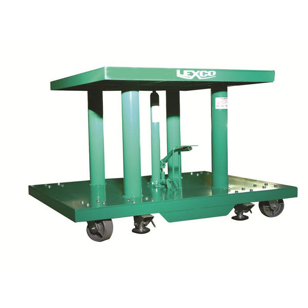 Lexco 2,000 LB.CAPACITY FOOT OPERATED & ELECTRIC HYDRAULIC LIFT TABLE- 492211