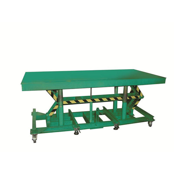 Lexco 5,000 LB. CAPACITY LONG-DECK HYDRAULIC FOOT-OPERATED LIFT TABLE - 492254