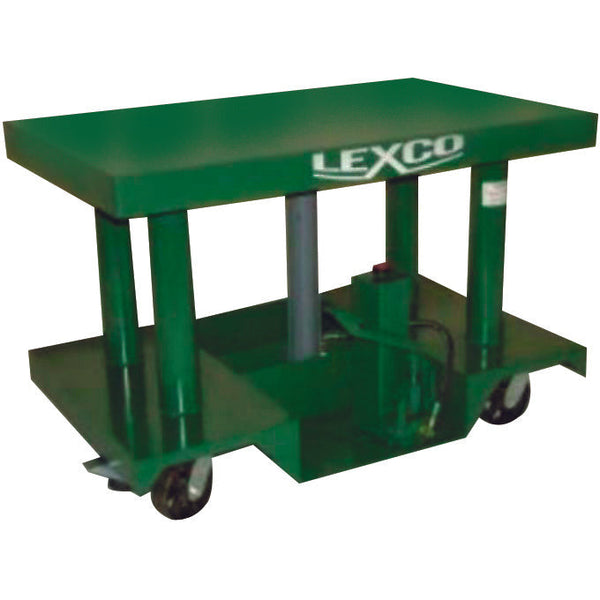 Lexco 3,000 LB. FOOT OPERATED OR POWERED PORTABLE HYDRAULIC LIFT TABLE- 496047