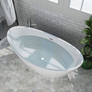 Empava 59" Freestanding Soaking Tub with Center Drain EMPV-59FT1518