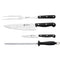 BOKER Premiun Meat Fork, Carving & Steak Knives & Sharpening Tool Set  | KF02