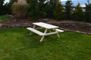 A&L Furniture Co. Amish-Made Spruce Picnic Tables with Attached Benches AL11