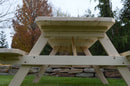 A&L Furniture Co. Amish-Made Spruce Picnic Tables with Attached Benches AL11