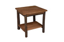 A&L Furniture Co. Hickory Solid Wood End Table with Shelf AL2830