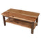 A&L Furniture Co. Hickory Solid Wood Coffee Table with Shelf AL2840