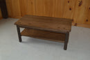 A&L Furniture Co. Hickory Solid Wood Coffee Table with Shelf AL2840