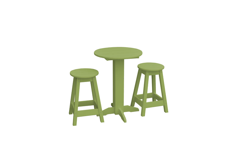 A&L Furniture Co. Amish-Made Poly Bistro Sets AL4006