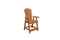 A&L Furniture Co. Amish-Made Counter-Height Poly Fanback Arm Chair AL4074