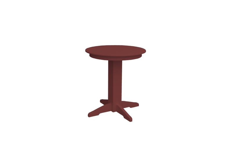 A&L Furniture Co. Amish-Made Counter-Height Round Poly Dining Tables AL4145