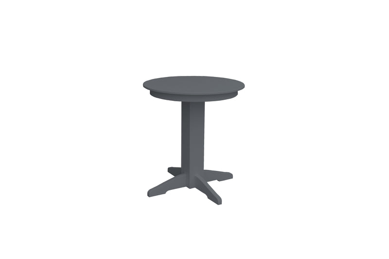 A&L Furniture Co. Amish-Made Counter-Height Round Poly Dining Tables AL4145