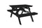 A&L Furniture Co. Amish-Made Poly Picnic Table with Attached Benches AL5300