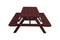 A&L Furniture Co. Amish-Made Poly Picnic Table with Attached Benches AL5300